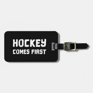 Hockey kommt zuerst gepäckanhänger