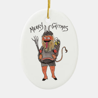 Hockey Krampus Verzierung Keramik Ornament