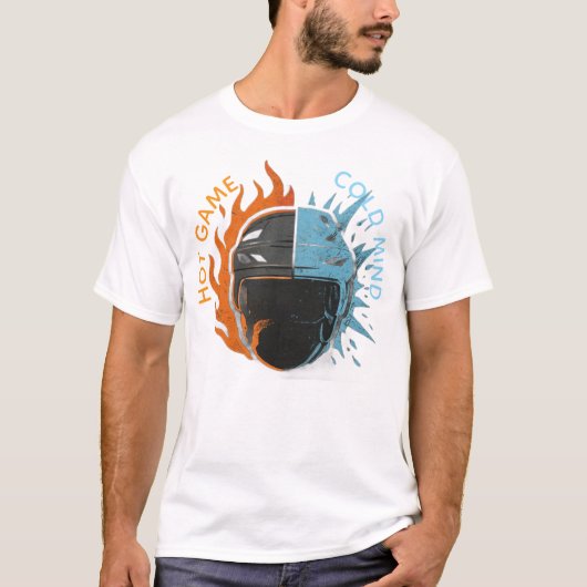 Hockey-Kunst T-Shirt (Vorderseite)