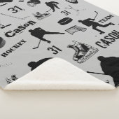 HOCKEY Large Sherpa Blanke Personalisiert Sherpadecke (3/4)