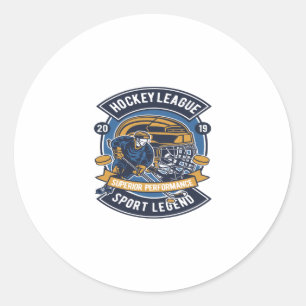 Hockey League Runder Aufkleber