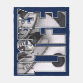 Hockey-Leben-Hockey-Gang auf Eis Fleecedecke (Vorderseite)