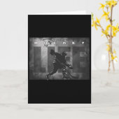Hockey Leben  Karte (Gelbe Blume)