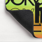 Hockey; lebhaft grün, orange und gelb mousepad (Ecke)