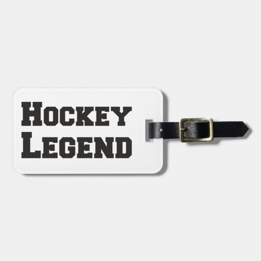 Hockey Legend Gepäckanhänger (Vorderseite horizontal)