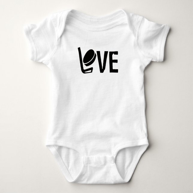 Hockey Liebe Baby T - Shirt (Vorderseite)
