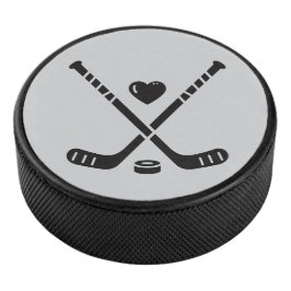 Hockey-Liebe Eishockey Puck