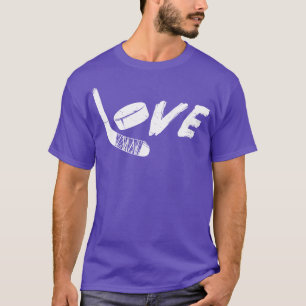 Hockey-Liebe Eishockey-Spieler T-Shirt