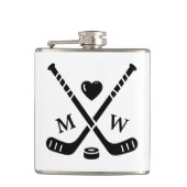 Hockey-Liebe Flachmann (Vorderseite)