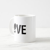 Hockey-Liebe Kaffeetasse (Vorderseite Links)