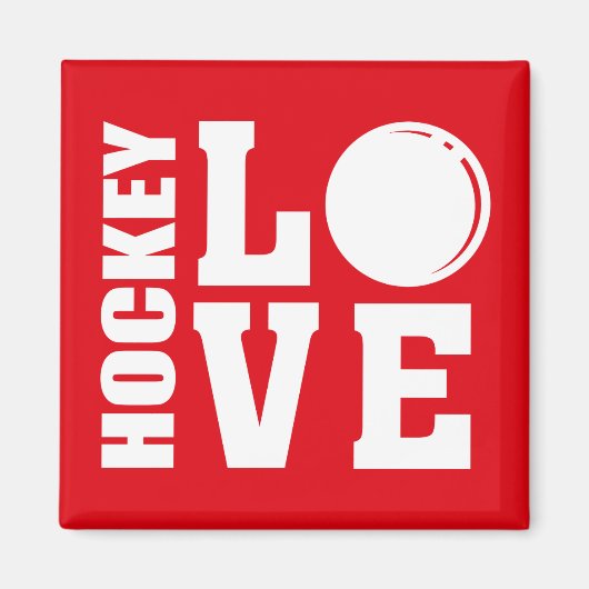 Hockey-Liebe Magnet (Vorne)