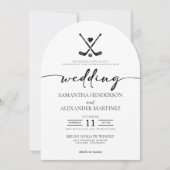 Hockey-Liebe mit QR Code Wedding Einladung (Vorderseite)