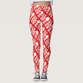 Hockey Liebe Print Leggings (Vorderseite)