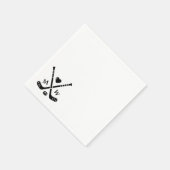 Hockey-Liebe Serviette (Ecke)