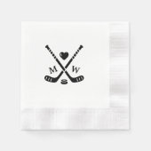Hockey-Liebe Serviette (Vorderseite)