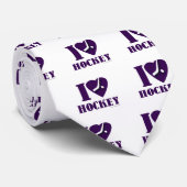 Hockey Liebe Sporty Pattern Fun Design Krawatte (Gerollt)