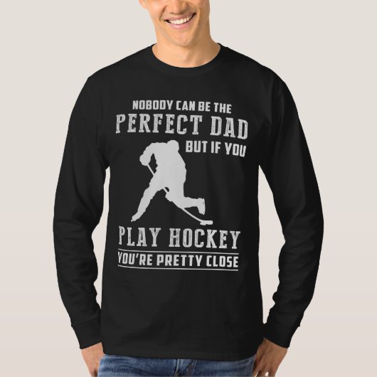 Hockey liebende Vater: Unvollkommenheit mit Styl n T-Shirt (Vorderseite)
