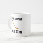 Hockey Life ist Kurz kaufen Stick Kaffeetasse (Vorderseite Links)