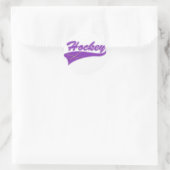 Hockey-Logo Runder Aufkleber (Tasche)