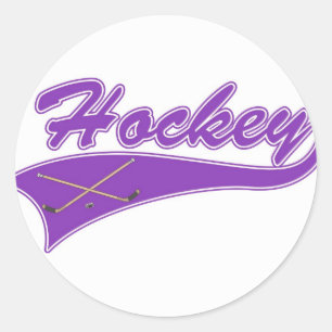 Hockey-Logo Runder Aufkleber
