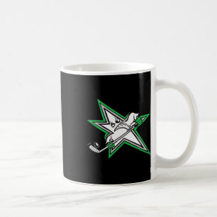 Hockey Lone Star-Logo Spieler Maskottchen Cartoon Kaffeetasse