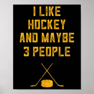 Hockey Lover für Männer, die ich mag Hockey und vi Poster