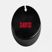 Hockey Lover Personalisiert Ornament (Vorderseite links)