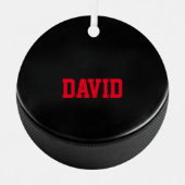 Hockey Lover Personalisiert Ornament Aus Metall (Vorderseite)