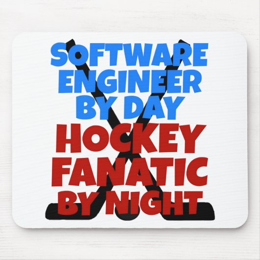 Hockey Lover Software Engineer Mousepad (Vorne)