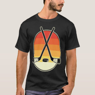 Hockey Lustiges Hockey Frisbee Liebhaber Retro Vin T-Shirt