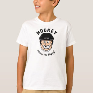 Hockey macht mich glücklich zum Funny Hockey Playe T-Shirt