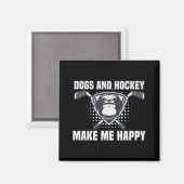 Hockey macht mich so glücklich Coach Geschenke Pla Magnet (Vorderseite/Rückseite)