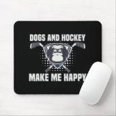 Hockey macht mich so glücklich Coach Geschenke Pla Mousepad (Mit Mouse)