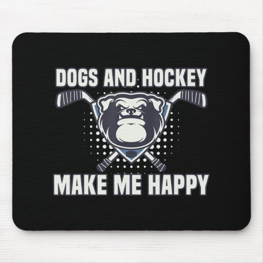 Hockey macht mich so glücklich Coach Geschenke Pla Mousepad (Vorne)