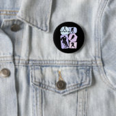 Hockey Mädchen Eishockey Kinder Jugend  Button (Beispiel)