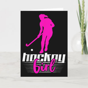 Hockey Mädchen Feldhockey Geschenk Feldhockey Spie Karte