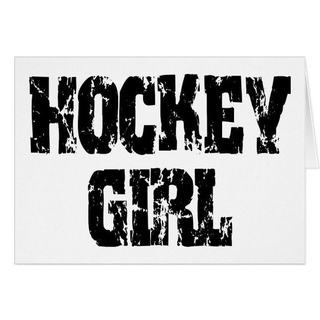 Hockey-Mädchen-Hockey-Mädchen (Vorderseite (Horizontal))