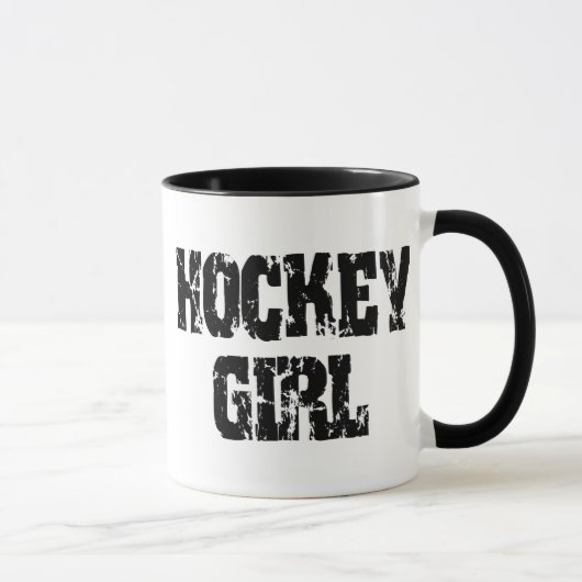 Hockey-Mädchen-Hockey-Mädchen Tasse (Rechts)
