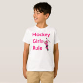 Hockey-Mädchen-Regel T-Shirt (Vorne ganz)