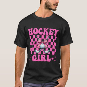 Hockey Mädchen Street-Hockey-Mädchen Kokette Schle T-Shirt