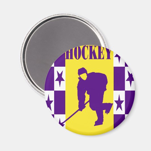 Hockey Magnet (Vorderseite/Rückseite)
