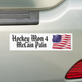 Hockey-Mama 4 McCain Palin Autoaufkleber (Auf Auto)
