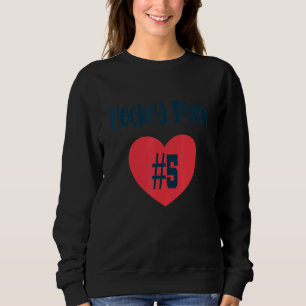 Hockey-Mama 5 Herz Sweatshirt