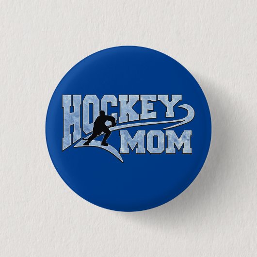 Hockey-Mama Athletic Schwanz Button (Vorderseite)