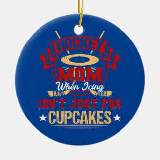 Hockey-Mama beim Icing ist nicht nur für Keramik Ornament