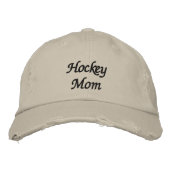 Hockey-Mama Bestickte Kappe (Vorderseite)