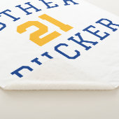 Hockey Mama Blanket Mutter Pucker Custom Number Sherpadecke (3/4)