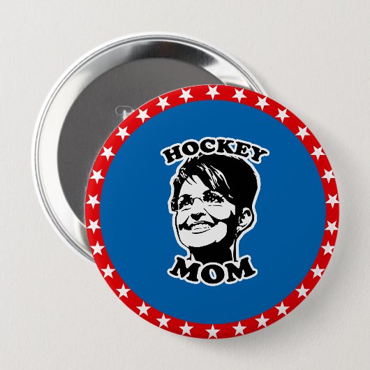 Hockey-Mama Button (Vorne & Hinten)