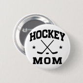 Hockey-Mama Button (Vorne & Hinten)