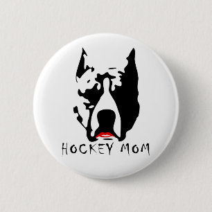 Hockey-Mama Button